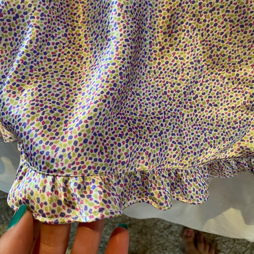 Silk ruffled slip